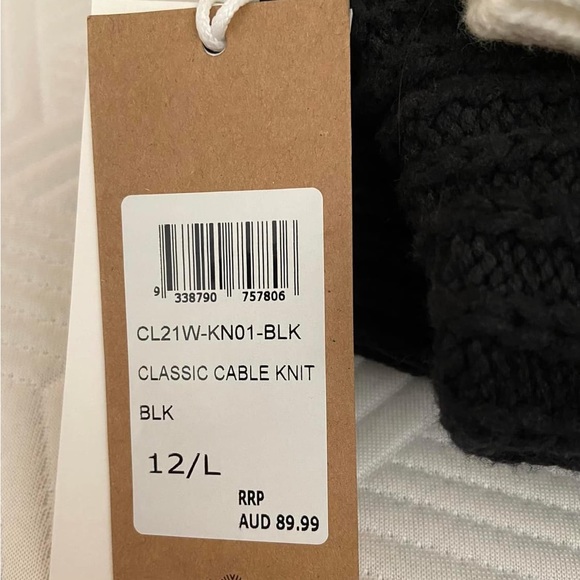 Rhythm Cable Knit Jumper Sweater 12/L Cream - Picture 3 of 3